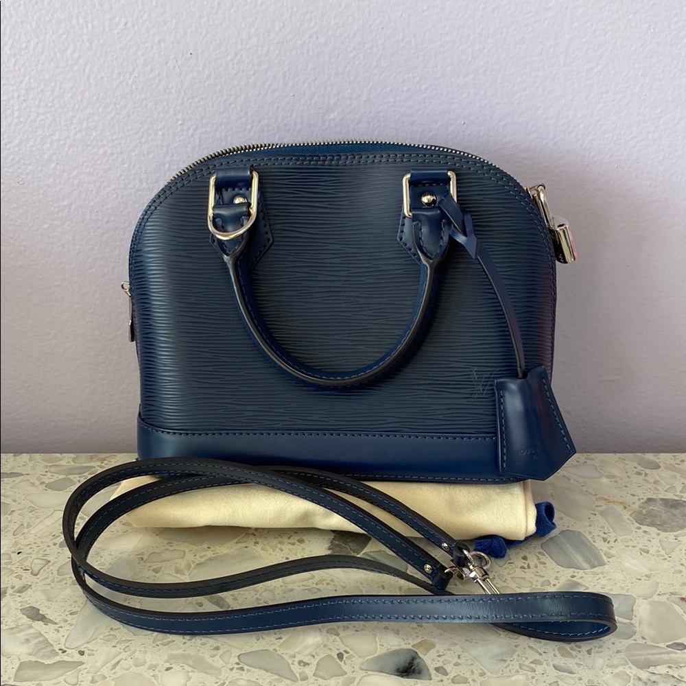 Louis Vuitton Alma bb in Navy  Blue